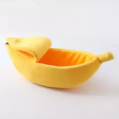 Banana gato cama casa engraçado bonito aconchegante gato esteira camas quente durável portátil pet cesta canil cão almofada gato suprimentos multicolorido