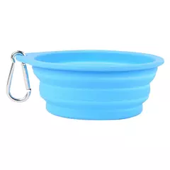 350/600ml dobrável cão animal de estimação tigela de silicone dobrável viagem ao ar livre portátil filhote de cachorro recipiente comida alimentador prato tigela suprimentos para animais de estimação - loja online