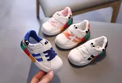 Sapato de caminhada macio infantil, Anti Slip, Sapatilhas Respiráveis, Sapato de Borda Única, Meninos e Meninas, Bebê, Primavera e Outono na internet
