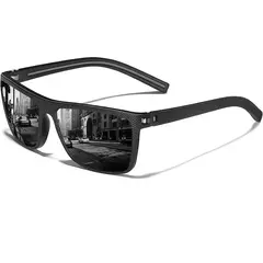 Óculos de sol quadrados polarizados para homens e mulheres, armação leve, óculos solares com proteção UV - Wolf Magazine