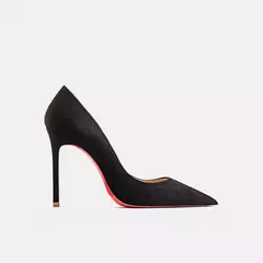 2022 outono nova mulher sapatos de salto alto sexy apontou camurça vermelho brilhante fundo bombas moda temperamento rasa sapatos de casamento - Wolf Magazine