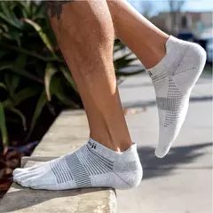 Injinji-meias de cinco dedos de tubo curto, fino, Coolmax, absorvente de suor, dedo do pé, fitness, corrida, primavera e verão