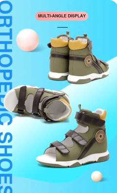 Princepard recém-chegados sapatos corretivos pediátricos respiráveis para crianças sandálias ortopédicas para meninos com pés planos - Wolf Magazine