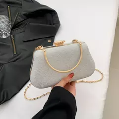Saco de noite luxuoso para mulheres, alto design, banquete de festa, saco de glitter para senhoras, embreagem do casamento, bolsa de ombro, bolsa de corrente, marca na internet