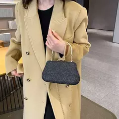 Saco de noite luxuoso para mulheres, alto design, banquete de festa, saco de glitter para senhoras, embreagem do casamento, bolsa de ombro, bolsa de corrente, marca