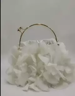 Imagem do Saco de embreagem floral acetinado de luxo para mulheres, festa de noiva, bolsas e bolsas de casamento, bolsa de grife pequena