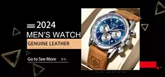 LIGE-Relógio de quartzo de couro de luxo masculino com caixa, impermeável, relógio, casual, marca de topo, novo, 2022 - loja online