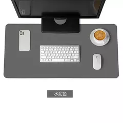 Mouse Pad de couro PU portátil, camurça branca, impermeável, antiderrapante, grande esteira de mesa de jogos, teclado de computador - loja online