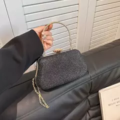 Imagem do Saco de noite luxuoso para mulheres, alto design, banquete de festa, saco de glitter para senhoras, embreagem do casamento, bolsa de ombro, bolsa de corrente, marca