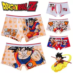 Dragon ball calcinha masculina anime dos desenhos animados algodão boxer roupa interior boxers moda tricô flexibilidade respirável bolsa cuecas