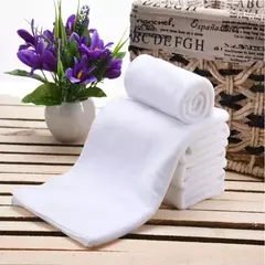 White Soft Microfiber Fabric Face Toalha, Panos de lavagem, Toalhas de mão, Portátil, Multifuncional, Limpeza, Hotel, 5-10 Pcs - Wolf Magazine