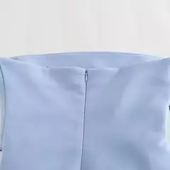 TRAF-Blusa sem mangas sem alças para mulheres, tops femininos, zíper traseiro, roupas de rua, tanque chique, moda verão, nova