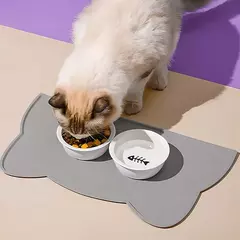 Imagem do Silicone pet alimentação cão gato tigela comida esteira antiaderente à prova dwaterproof água almofada de alimentação de alimentos para animais de estimação filhote de cachorro alimentador bandeja almofada de água