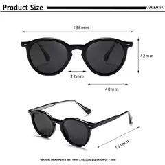 Imagem do Caterside-Round óculos polarizados para homens e mulheres, alta qualidade, Punk, ao ar livre, condução, óculos de pesca, propionic, UV400, homens