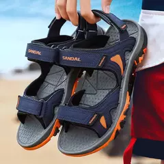 Sandálias de verão para homens, sapatos de praia casuais, sapatos leves ao ar livre, tamanho 39-46, nova marca na internet