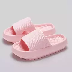 Chinelos de Nuvem de Plataforma Grossa para Mulheres, Sola Macia, Slides de Travesseiro, Antiderrapante, Chinelos de Praia, Banheiro, Casa, EVA, Verão