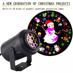 Projetor de floco de neve de natal led luzes de fadas para o quarto rotativa dinâmica lâmpada de projeção de neve branca ornamentos de ano novo interior - Wolf Magazine