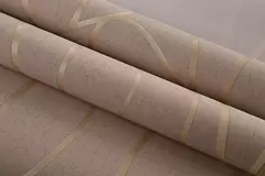 European Non-Woven 3D Curve Stripe Adesivos de parede, Decoração à prova de umidade, Papel de parede grosso, 53cm - loja online