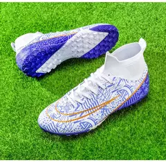 Botas longas de futebol para homens, grama infantil, TF, FG Training Soccer Shoes, tênis esportivos profissionais, tênis de futebol ao ar livre