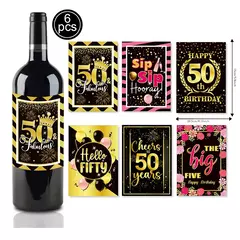 Artigos para Festa de Aniversário para Homens e Mulheres, Preto e Dourado, 50 Anos, Pratos De Papel, Copos, Guardanapo, Toalha De Mesa, Louça Decoração - comprar online
