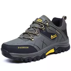 Ténis de couro respirável masculino, sapatos casuais, sapatos de caminhada confortáveis, antiderrapantes, exterior, caminhada, moda, novo na internet