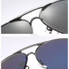 AOWEAR-Masculino HD Aviation Óculos De Sol, Polarizados Óculos De Sol Espelho, Condução Piloto Óculos De Sol - comprar online