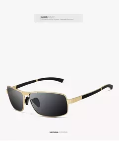 Imagem do Veithdia óculos de sol masculino marca designer condução moda polarizada lente uv400 unisex vintage óculos masculinos para mulher vt2490
