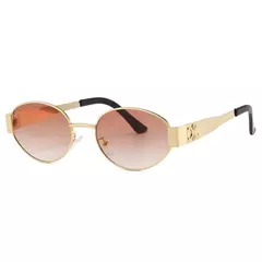 Oval Metal Óculos de sol para homens e mulheres, óculos, UV400, marca de luxo, moda designer, unisex, elegante, óculos de sol - comprar online