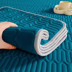 Imagem do Capa de colchão de látex fina, tapete antibaterial, colchas antiderrapantes, colchão de ar condicionado, protetor acolchoado, tampa da cama, verão
