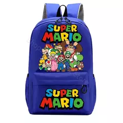 Mochilas Super Mario Bros para homens e mulheres, Saco Princesa Peach Luigi, Impressão Gráfica de Personagem de Cartoon, Mochila Kawaii, Mochilas escolares - comprar online