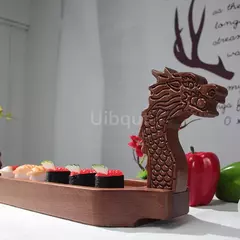 Prato De Madeira Criativo Dragon Boat, Sushi Mat, Mesa De Cozinha, Lanches, Bandeja De Frutos Do Mar, Snacks e Mat, Celebridade Internet - Wolf Magazine