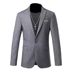 Blazer casual de negócios masculino, vestido de casamento noivo, tops de terno boutique, casaco monocromático, marca de alta qualidade, moda na internet