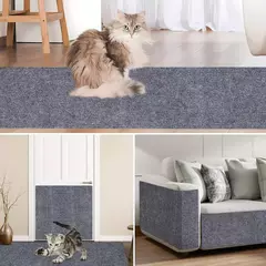 40*200cm parede auto-adesivo anti gato risco sofá diy gatos proteção contra riscos patas afiar tapete aparável gatos placa de risco - comprar online