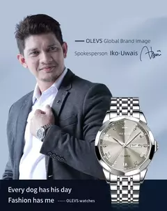 OLEVS-Relógio Quartzo de Aço Inoxidável Impermeável Masculino, Relógios de Moda Casual, Original, Luminoso, Data Week, Trend Dress - loja online
