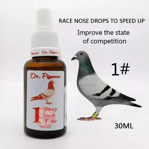 ? Furacão Um ? 30ml/Raça Pombo nariz cai Acelerar superior e inferior do trato respiratório limpeza pombo corrida produtos de saúde