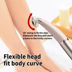 Portátil USB recarregável indolor feminino barbeador, perna e axila cabelo, aparador de barbear elétrico para mulheres, senhoras - loja online