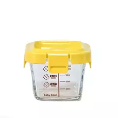 Caixa de armazenamento de alimentos de vidro para pequeninos, Baby Cup, Safe Microwave Safe, Frozen, 170ml - loja online