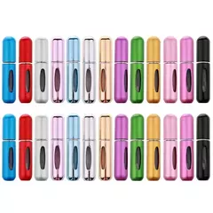 10 pçs/lote 5ml mini garrafa de perfume recarregável com bomba de perfume spra