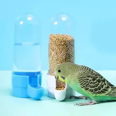 Pendurado alimentador para animais de estimação esquilo papagaio dispensador de água pet pássaro caixa de comida gaiola acessórios pássaros suprimentos