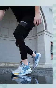Sapatilhas esportivas casuais masculinas, Sapatilhas populares de malha de peixe, Tênis de corrida respiráveis, Moda - loja online