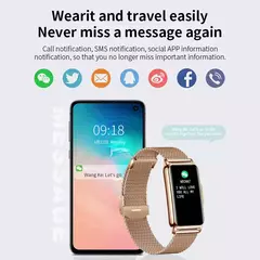 LIGE Smart Watch Mulheres Full Touch Screen Chamada Bluetooth IP67 À Prova D' Água Esportes Fitness Tracker Smartwatch Mulheres