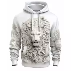 Moletom com capuz dragão estampado em 3D, pulôver casual, moletom de rua, roupas masculinas grandes, nova moda, outono e inverno - Wolf Magazine
