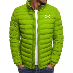 Imagem do Jaqueta de algodão simples e multifuncional masculina, gola em pé, casual, elegante, marca solta, nova, inverno