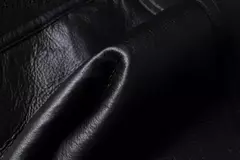 AYUNSUE-Jaqueta bomber de couro genuíno masculina, casacos pretos, roupas grandes, pele de carneiro natural, inverno - Wolf Magazine