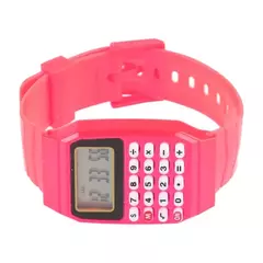 infantil silicone data multiuso calculadora eletrônica relógio pulso - loja online