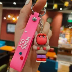 Imagem do 10 ou 30 pçs anime dentro para fora chaveiro mind wars emoções tristes kawaii figura de ação modelo brinquedo boneca chave do carro dos homens pingente acessórios