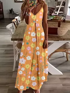 Vestido de cabeçada com estampa floral elegante feminino, casual roupas de praia, plus size, férias, Havaí, novo, 2024 - Wolf Magazine