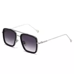 Tony Stark Iron Man Sunglasses, Quadros quadrados do metal do vintage - Wolf Magazine