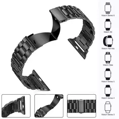 Pulseira de metal para Apple Watch, pulseira de aço inoxidável, pulseira para iWatch Series 7, 6, 5, 4, SE2, 9, 8 Ultra, 44mm, 40mm, 45mm, 41 milímetros, 42 milímetros, 49 milímetros - comprar online
