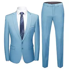 Conjunto de terno de peito único masculino, costura fina, lapela emagrecedora, noivo na moda, 1 conjunto - loja online